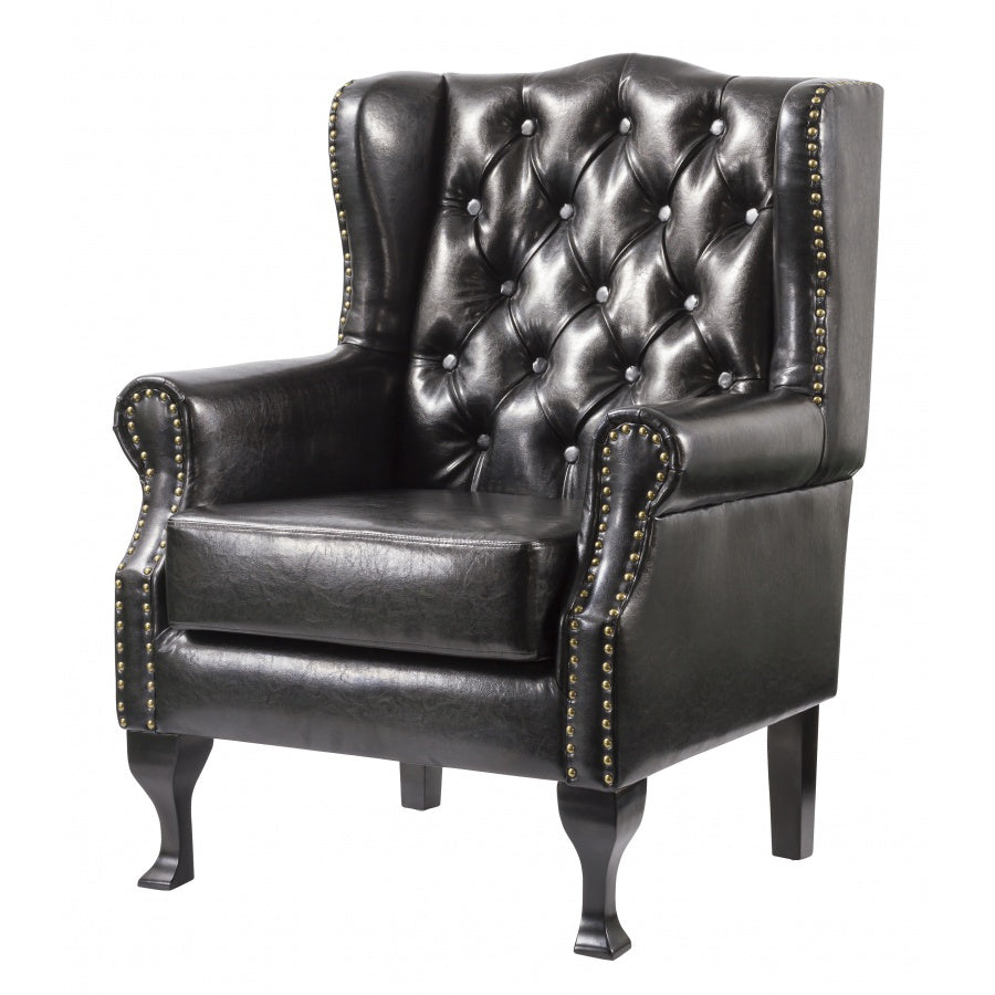 Dorchester PU Arm Chair Black