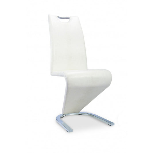 Kingsway Dining Chair Vintage PU White