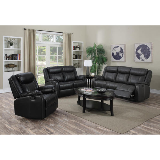 Leeds Recliner LeatherLux & PU 3 Seater