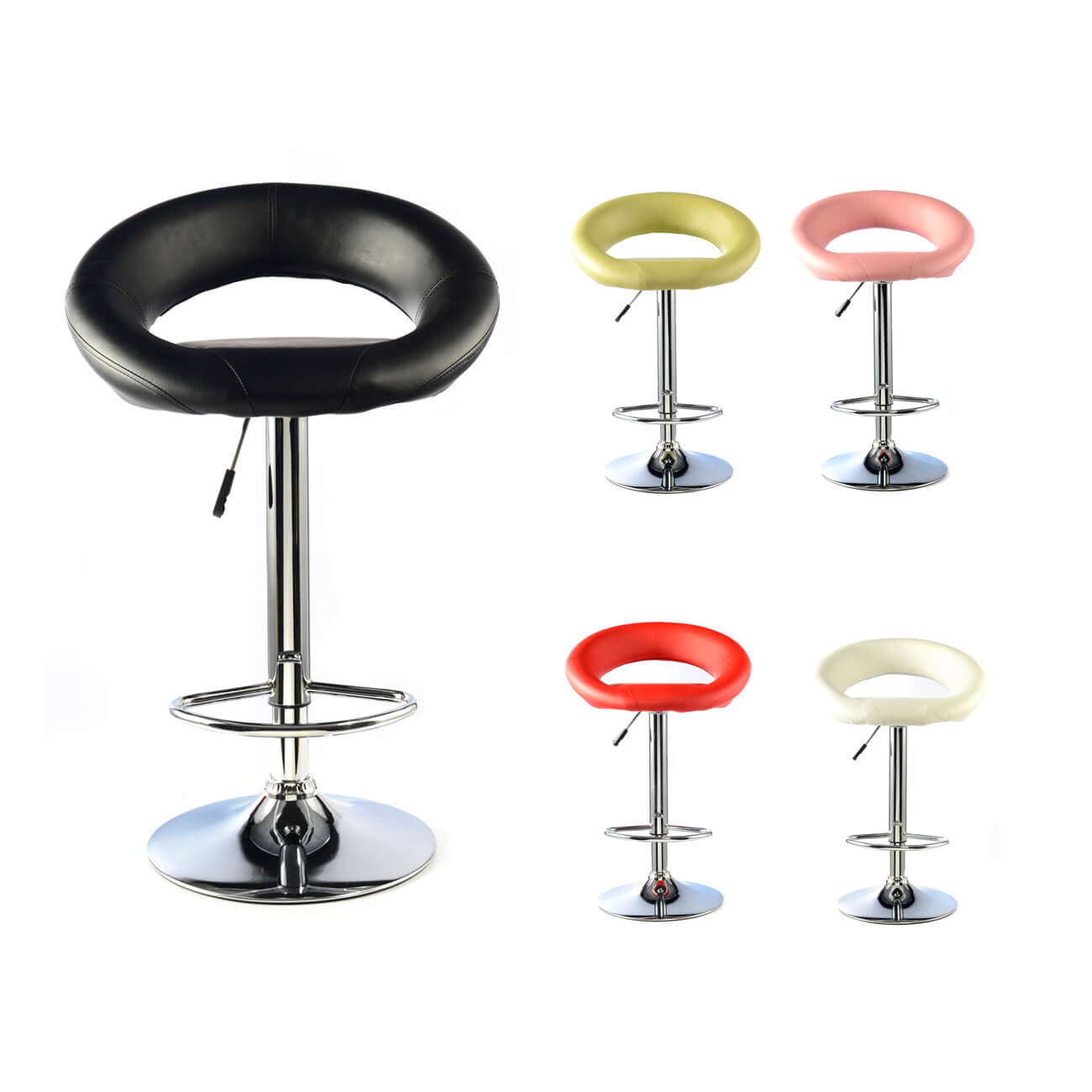 Murry Bar Stool PU Chrome (2s)