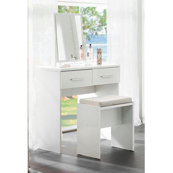 Topline Dressing Table with Mirror & Stool